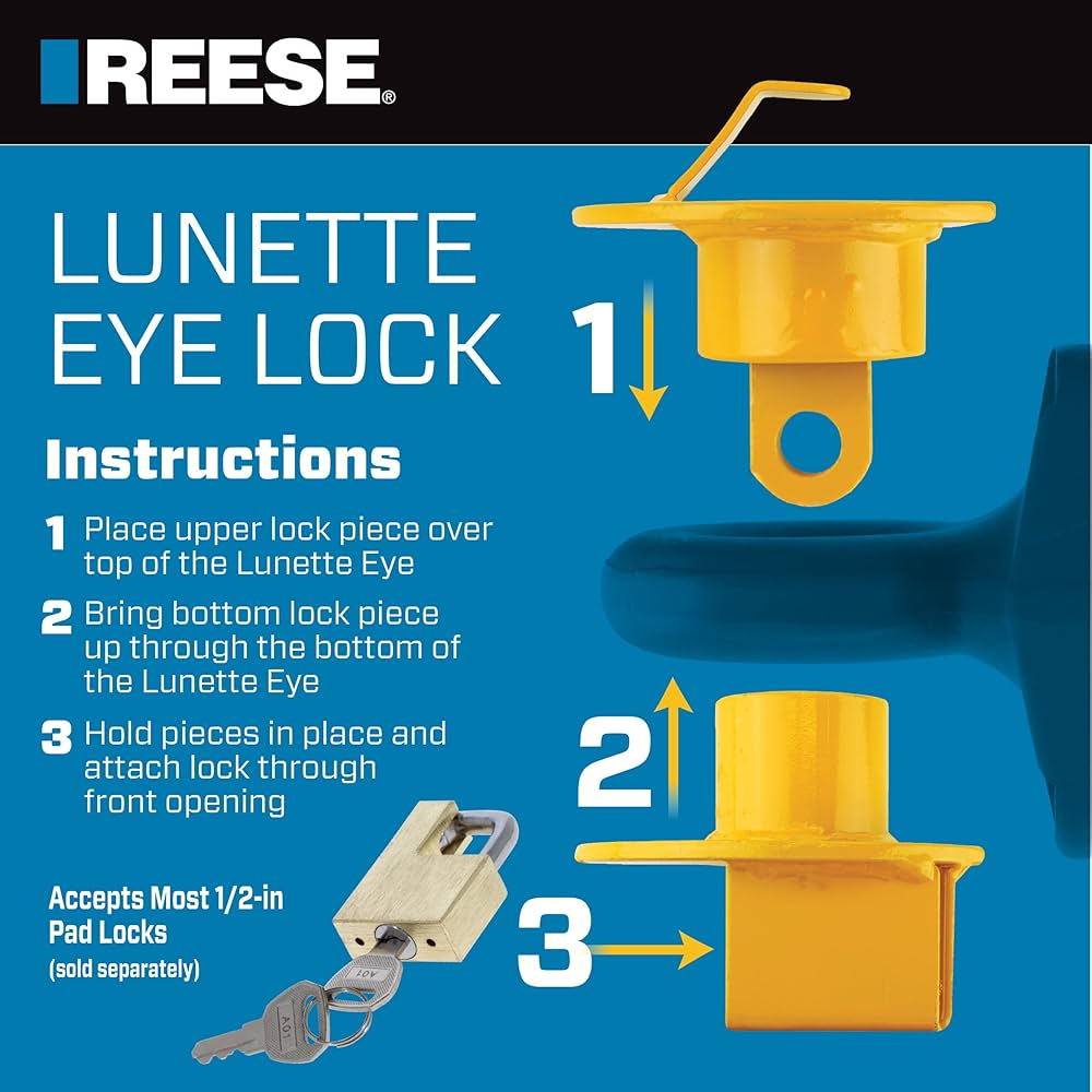 Amazon.com: Reese Towpower 4210 Lunette Eye Lock, 2-1/2 Inch